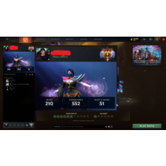 Аккаунт Dota2 Immortal - 7150 MMR - Добавить в друзья