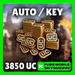 24/7 АВТО | 3850 UC КЛЮЧ | PUBG Mobile GLOBAL