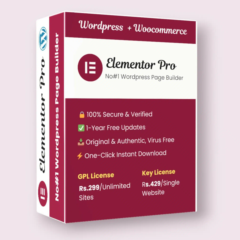 Официальная лицензия Elementor Pro на 1/2 года