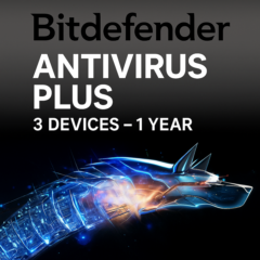 Bitdefender Antivirus Plus 3 устройства 1 год