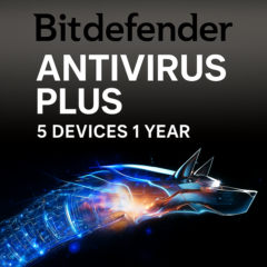 Bitdefender Antivirus Plus 5 устройств 1 год