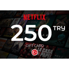 Подарочная карта Netflix 250 (TL) ТУРЦИЯ