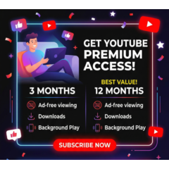 YouTube Premium + YouTube Music 3 Months | PAYPAL