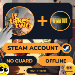 Оффлайн аккаунт STEAM  | IT TAKES TWO + A WAY OUT |