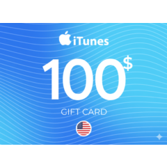 Подарочные карты iTunes/App 100 (США) — APPLE USA
