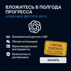 PLUS Chatgpt 5.0 — ГАРАНТИЯ 1 МЕСЯЦ