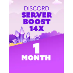🚀 14 Discord Server Boosts – 1 Month