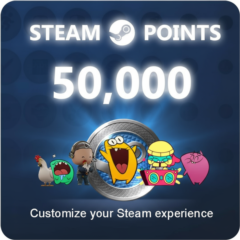 [50000] 50k Steam Points | Стим ОЧКИ + 5000 Подарок