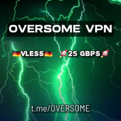 ⭐OVERSOME-VPN ♥️ ГЕРМАНИЯ — 🚀25 ГБИТ
