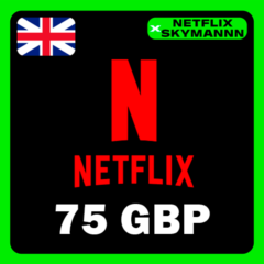 АВТО Карта пополнения Netflix 75GBP ВЕЛИКОБРИТАНИЯ 24/7