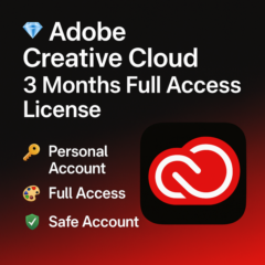 💎Adobe Creative Cloud Лицензия на полный доступ на 3M