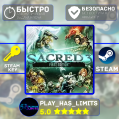 🔑Sacred 3 First Edition КЛЮЧ STEAM Global + РФ