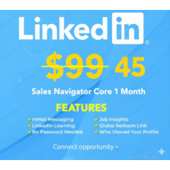 LinkedIn Sales Navigator Core – подписка на 1 месяц