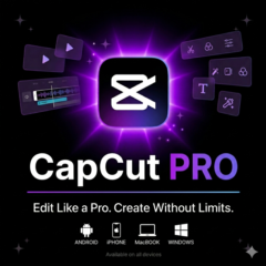 CapCut Pro Subscription (iOS, Android, PC) 1 Month Acco