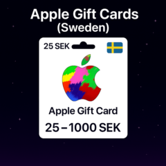 Apple Gift Cards (Швеция) 25–1000 SEK | Коды пополнения
