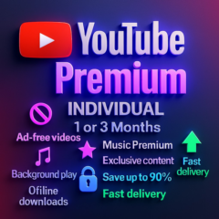 📺 YOUTUBEPREMIUM 1/3 МЕСЯЦА ДЛЯ ЧАСТНЫХ АККАУНТОВ 🎧💯