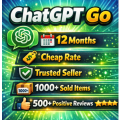 ChatGPT Go 12 Months+Private | Personal Mail Activate