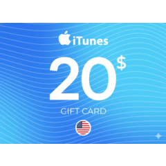Подарочные карты iTunes/App 20 (США) — APPLE USA