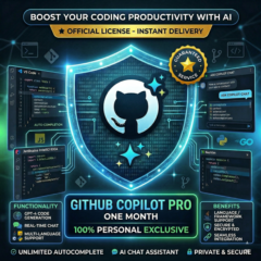 GitHub Copilot Pro 1 месяц|личный аккаунт|30 дней эксклюзивного доступа