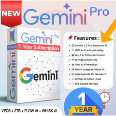 Google AI Gemini Pro | Veo3 | Flow – 12 месяцев