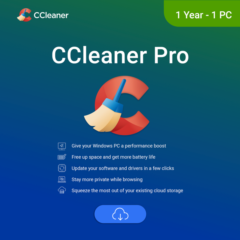 CCleaner Professional 2025 (1 YEAR / 1 PC)