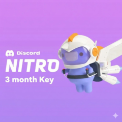 Пробная подписка на Discord Nitro на 3 месяца