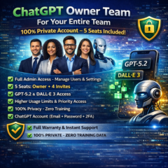 ChatGPT 5.2 Business Team | Owner account | 1 месяц