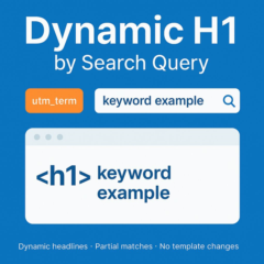 Dynamic H1 by Search Query плагин WordPress