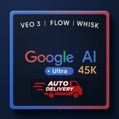 Gemini Ai ULTRA | Veo3.1 FLOW | 45000 Credits | 1 MONTH