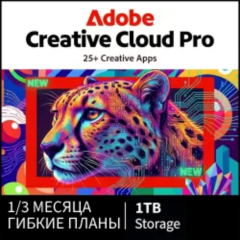 СРАЗУ ADOBE CREATIVE CLOUD PRO 1/3/6 МЕСЯЦЕВ НА ВАШ ПРОФИЛЬ