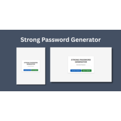 Генератор надежных паролей html css JavaScript