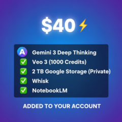 6 Months Google AI Pro - Gemini 3.0 - Veo 3.1