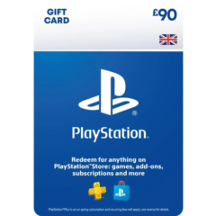 PSN UK карта пополнения на 90 GBP (UK)