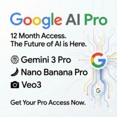GoogleAI PRO 6M+6M FREE l Gemini |Veo3|Nano Banana Pro
