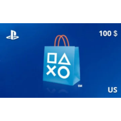 Подарочная карта PlayStation Network 100 долл. US