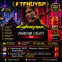 ✨ Cyberpunk 2077 – Дополнение «Phantom Liberty» | Steam Offline + ПОДАРОК