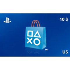 Подарочная карта PlayStation Store 10 долл. US-регион