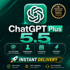 Доступ к ChatGPT Plus 5.5 | Личный кабинет | 1 месяц | Мгновенная доставка