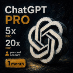 ChatGPT  PRO 5x/PRO 20x | 1 месяц | Лучшая цена! GPT