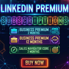 LinkedIn Premium 2/12 месяцев по ссылке+Sales Navigator