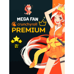 ⭐🔥 Crunchyroll Mega Fan Полная 12-месячная учетная зап