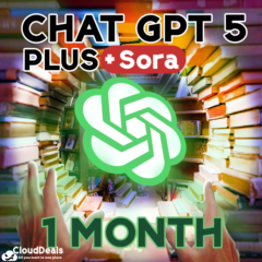 CHAT GPT 5 PLUS + Sora | НА ВАШ АККАУНТ [ БЕЗ ВХОДА В АККАУНТ ] | ПОКУПКА АККАУНТА