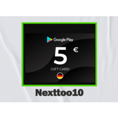 Google Play Gift Card 5€ DE Германия