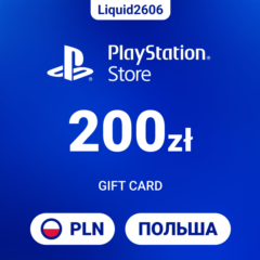 24/7  |  Карта пополнения PSN 200 PLN  (Злоты Польша)