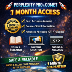 🚀Perplexity Pro AI + Comet на 1 месяцев|Можно продлить