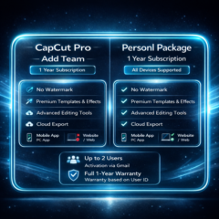CapCut Pro – Подписка на 1 год (Полная гарантия)