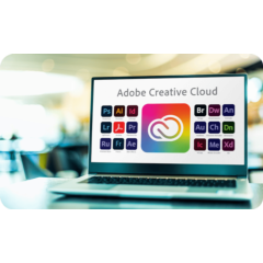 6-месячная подписка на все приложения Adobe Creative Cloud с вашей личной электронной