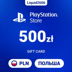 24/7  |  Карта пополнения PSN 500 PLN  (Злоты Польша)