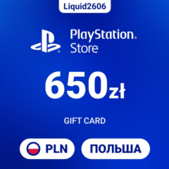 24/7  |  Карта пополнения PSN 650 PLN  (Злоты Польша)