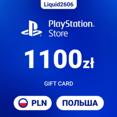 24/7  |  Карта пополнения PSN 1100 PLN  (Злоты Польша)